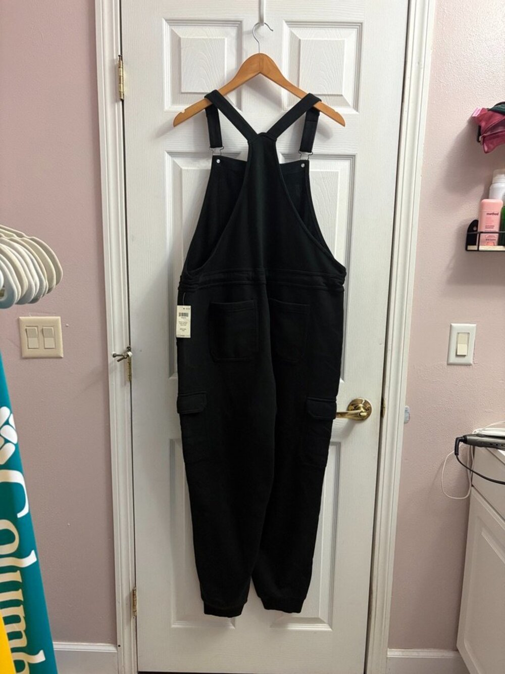 Duluth Souped-Up Sweats with Storm Cotton Overalls Black L - Picture 4 of 5